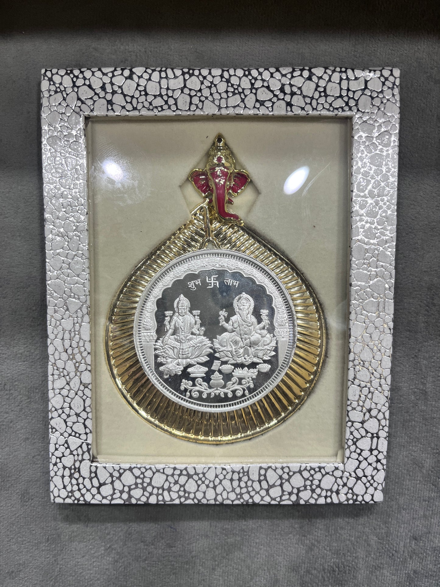 Pure 999 Round Laxmi Ji Ganesh Ji Silver Coin