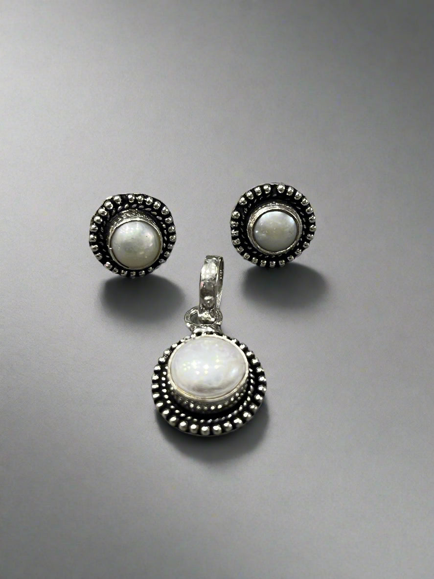 Silver Pendant Earrings β Elegant 92.5 Sterling Silver Jewellery