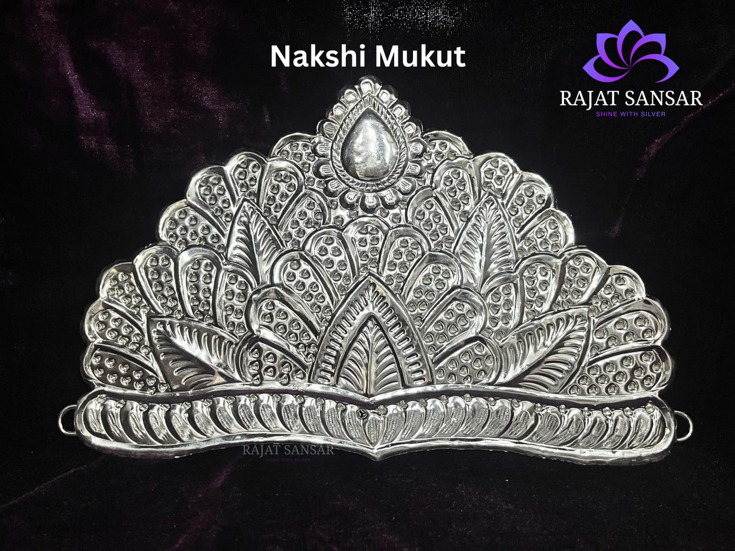 SILVER NAKSHI MUKUT