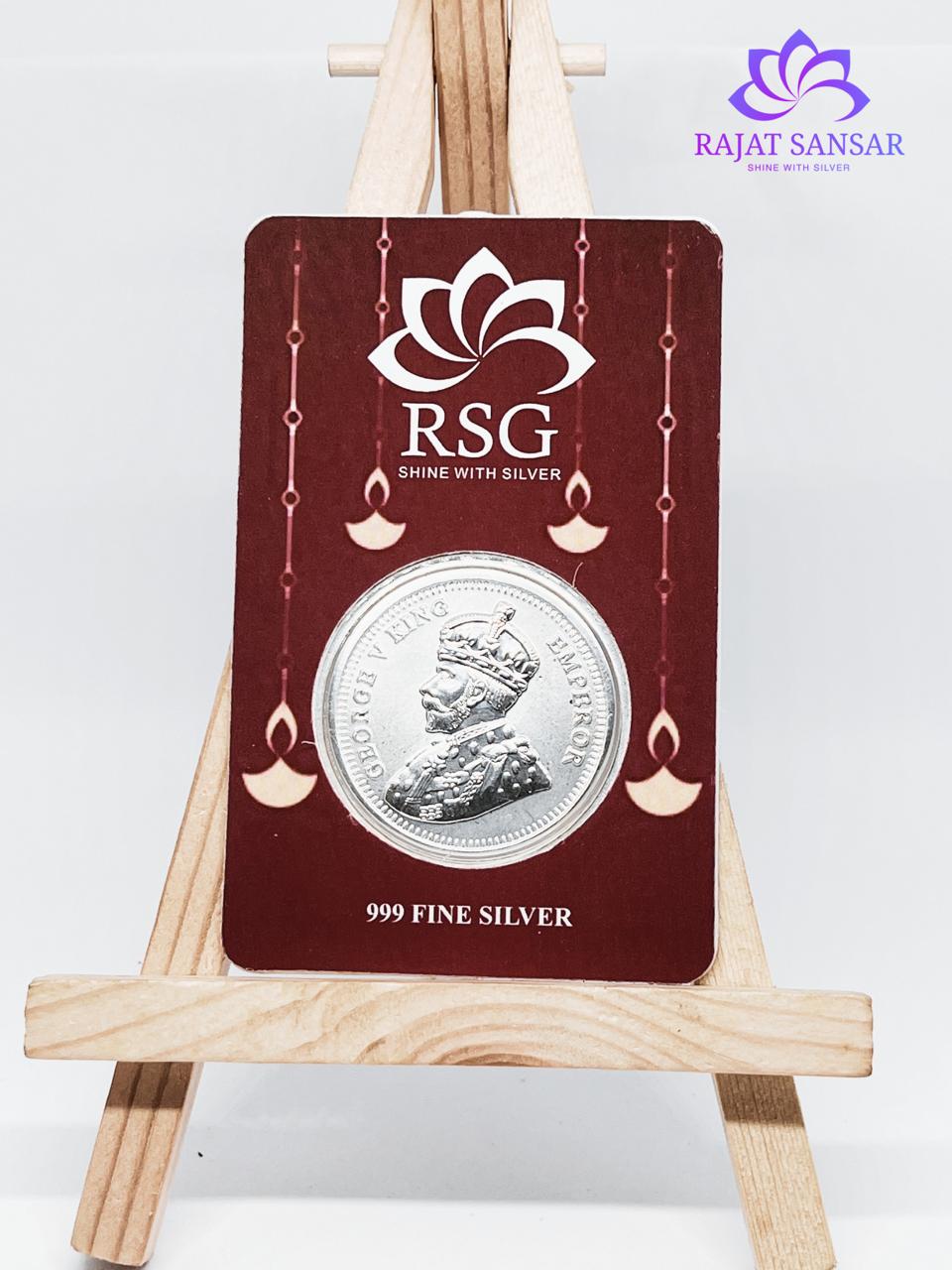 999 Silver Gift Coin Card - 1 gram