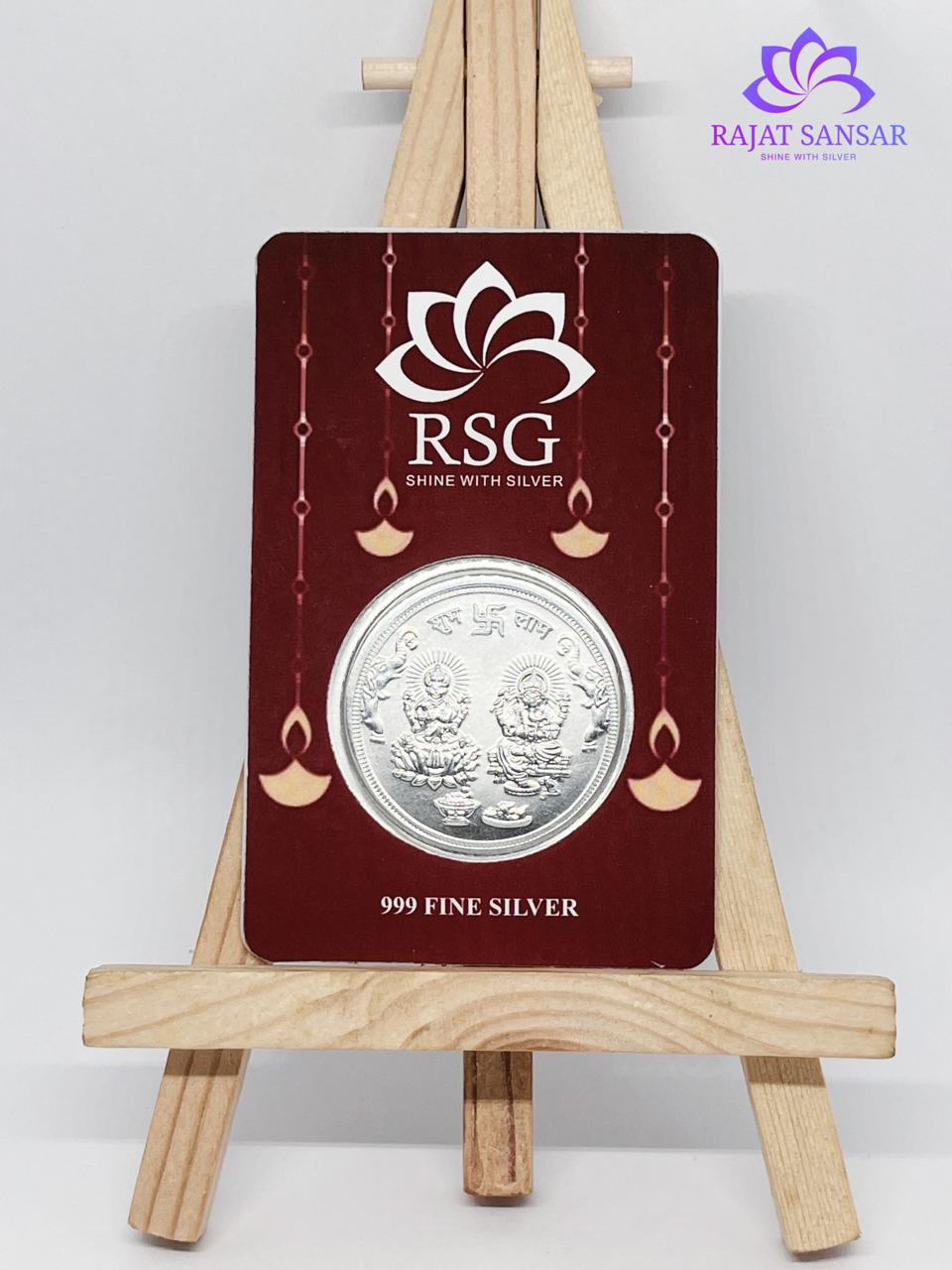 999 Silver Gift Coin Card - 1 gram