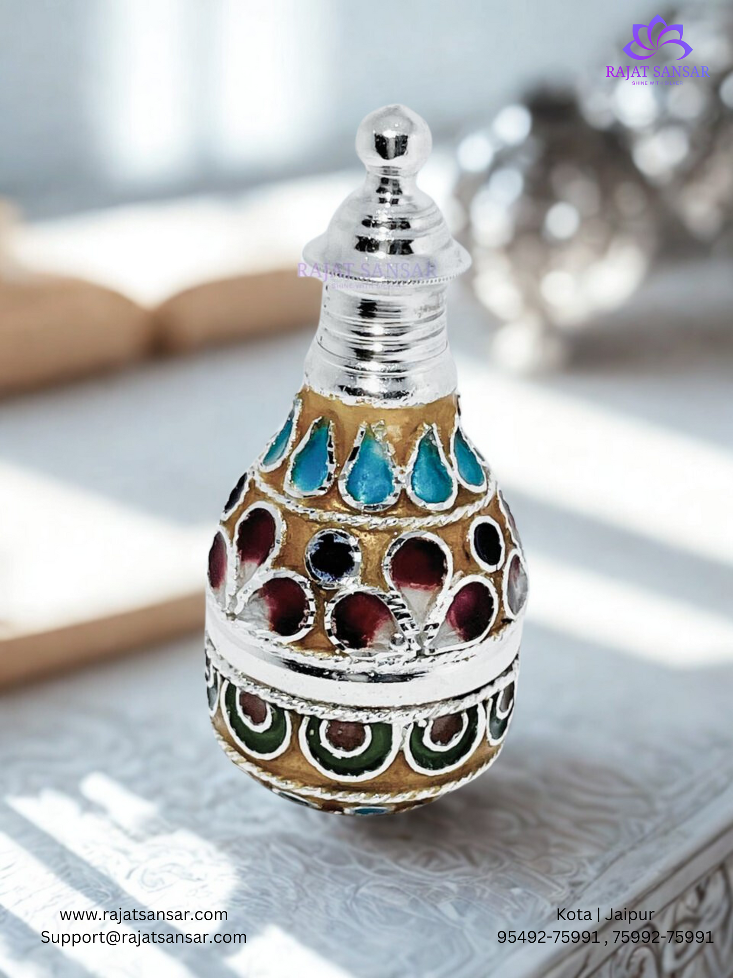 92.5 silver sindoor box