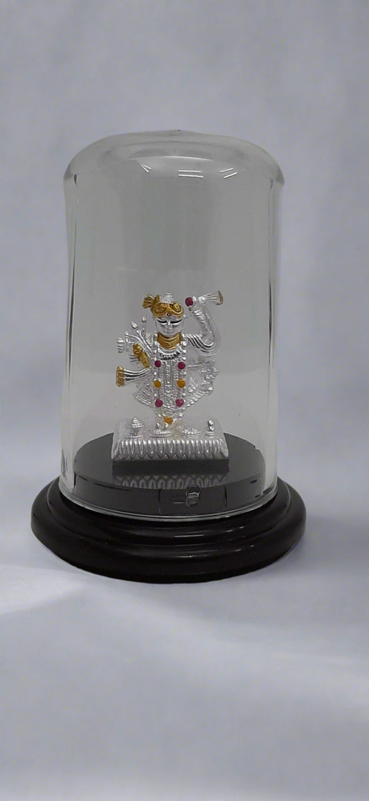 Silver Emerald Shreenath Ji Idol