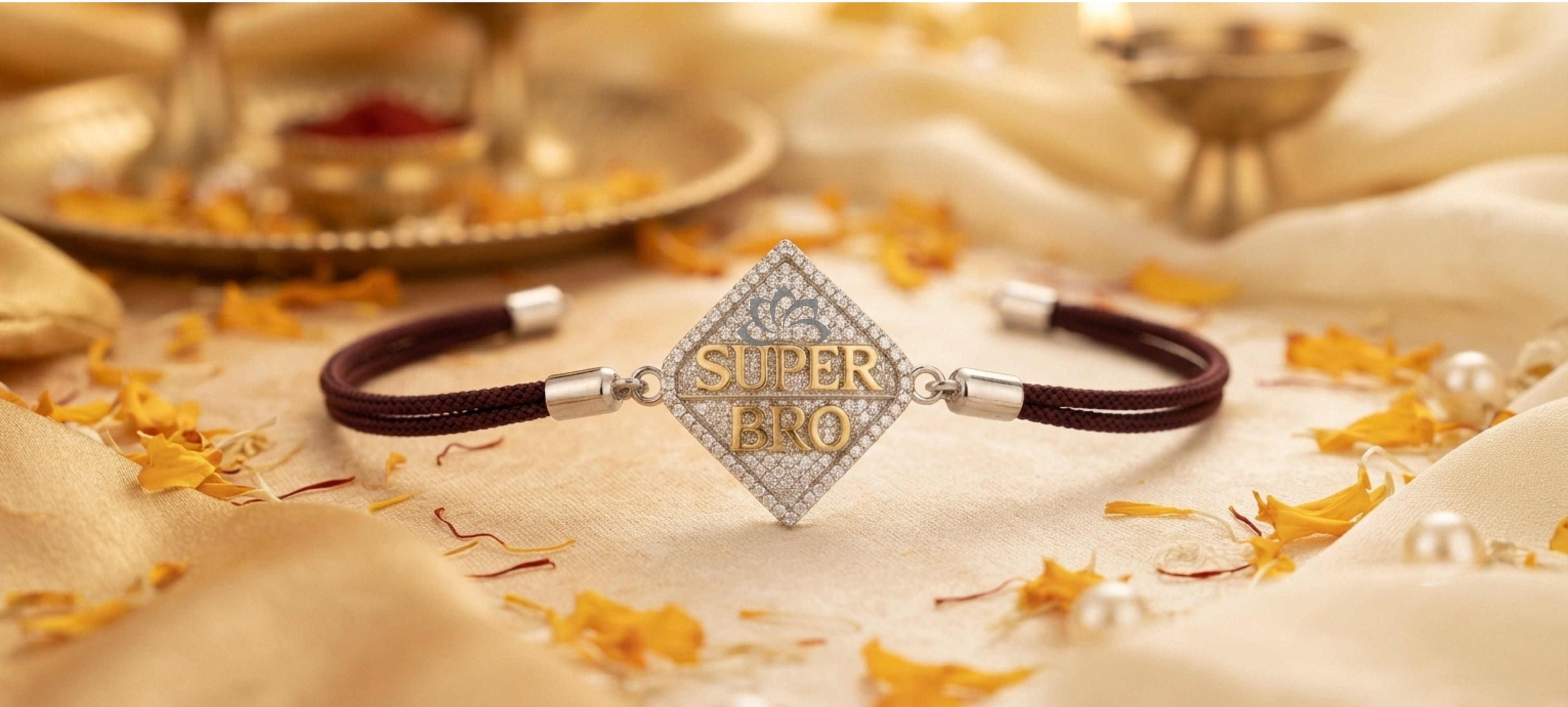 925 Sterling Silver Super Bro Rakhi - Pack of 1