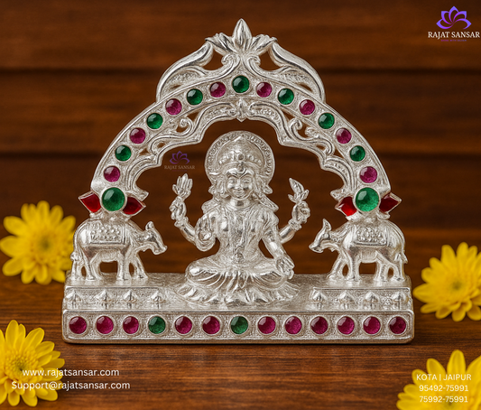 92.5 Silver Maa Lakshmi Micro Meena Murti