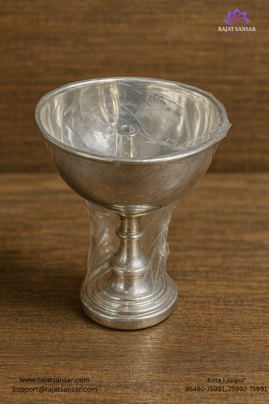 Silver DIYA (Deepak) – Symbol of Light & Divinity