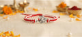 Handcrafted Divine Silver OM Rakhi Collection- Pack of 2