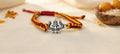 Handcrafted Divine Silver lotus shivling  Rakhi Collection- Pack of 2