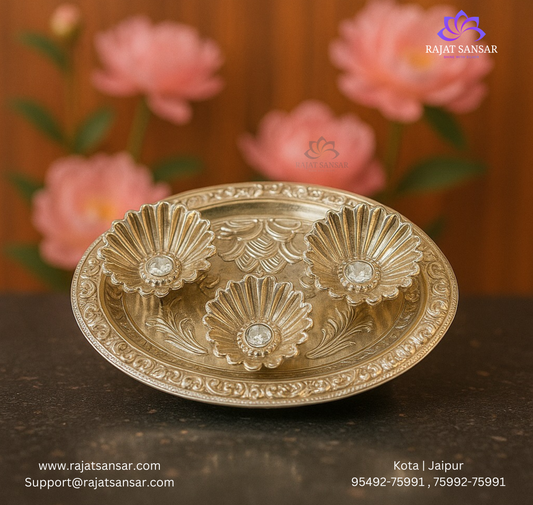 Silver Chopra for Haldi Kumkum Rituals