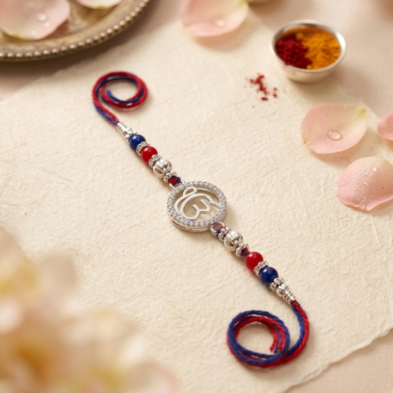 92.5 Sterling Silver IK ONKAR RAKHI Collection- Pack of 4