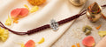 Handcrafted Divine Silver Ganesh 2 Rakhi Collection- Pack of 2