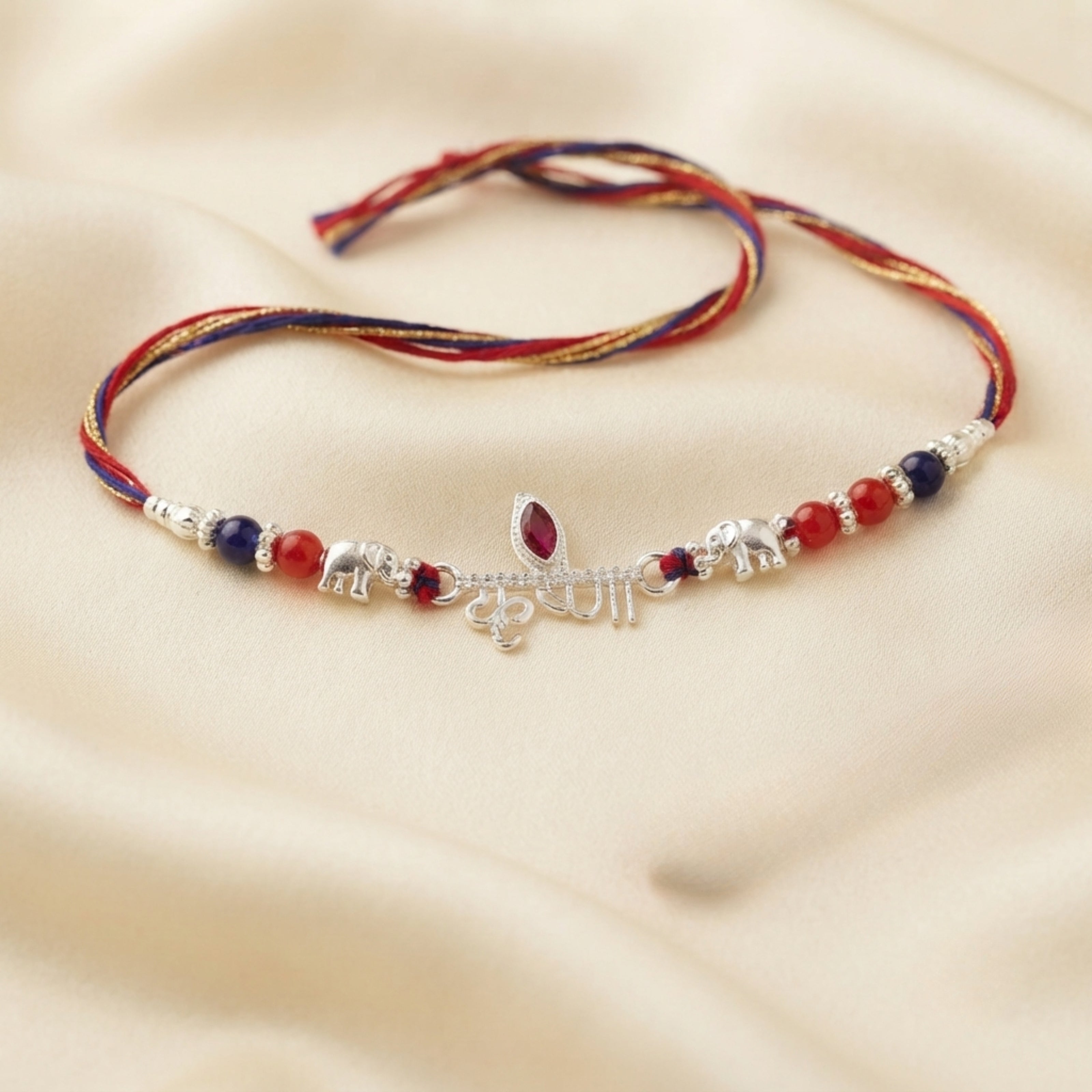 92.5 Sterling Silver Rakhi Collection- Pack of 4