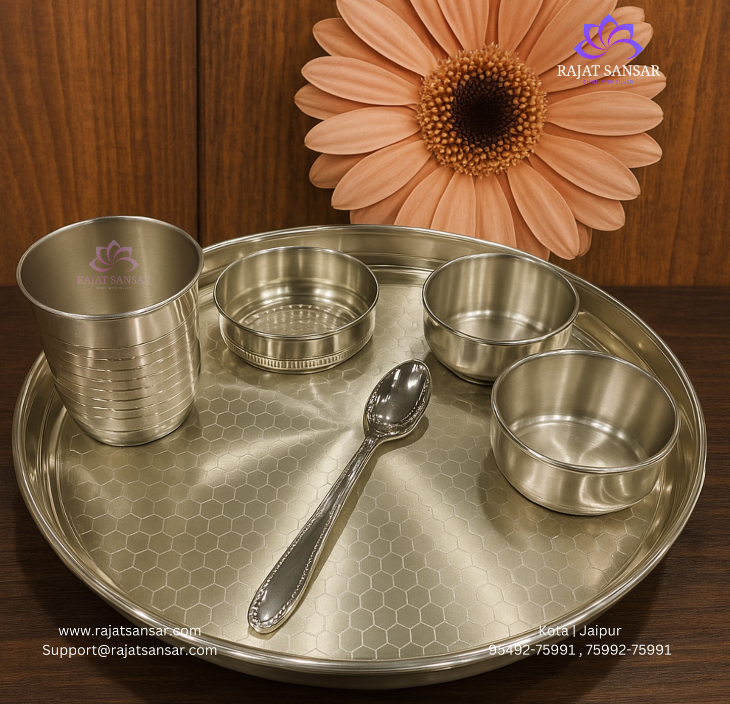 Pure Silver Articles Dinner Set – Luxury Dining with Timeless Elegance