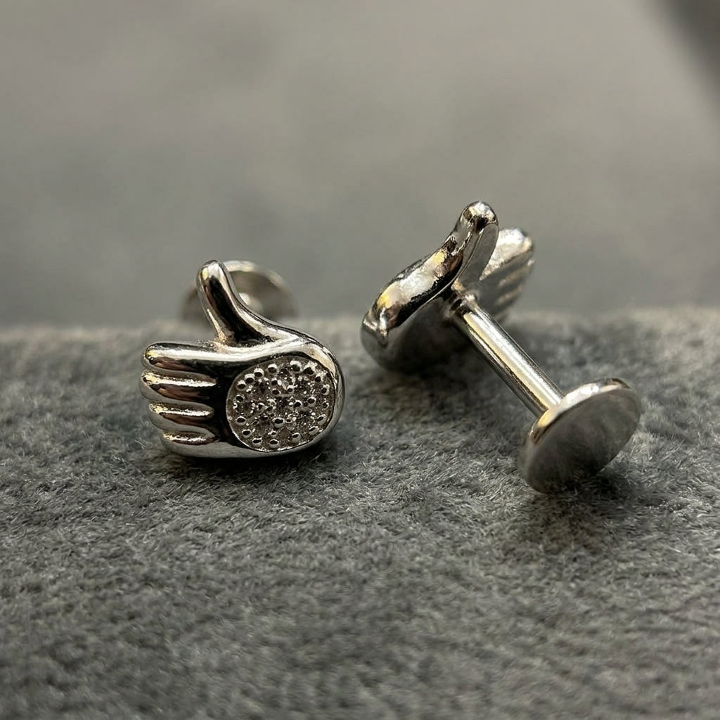 92.5 Silver Studd for Daily wear | light Weight | Elegant Design | Make Peace