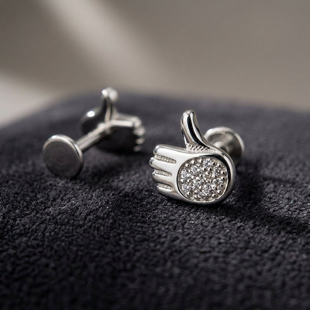 92.5 Silver Studd for Daily wear | light Weight | Elegant Design | Make Peace