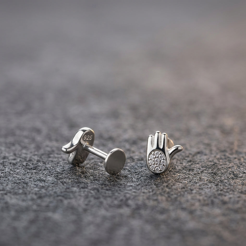 92.5 Silver Studd for Daily wear | light Weight | Elegant Design | Make Peace