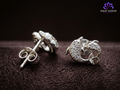92.5 Silver Studd for Daily wear | light Weight | Elegant Design | Double Dolphin