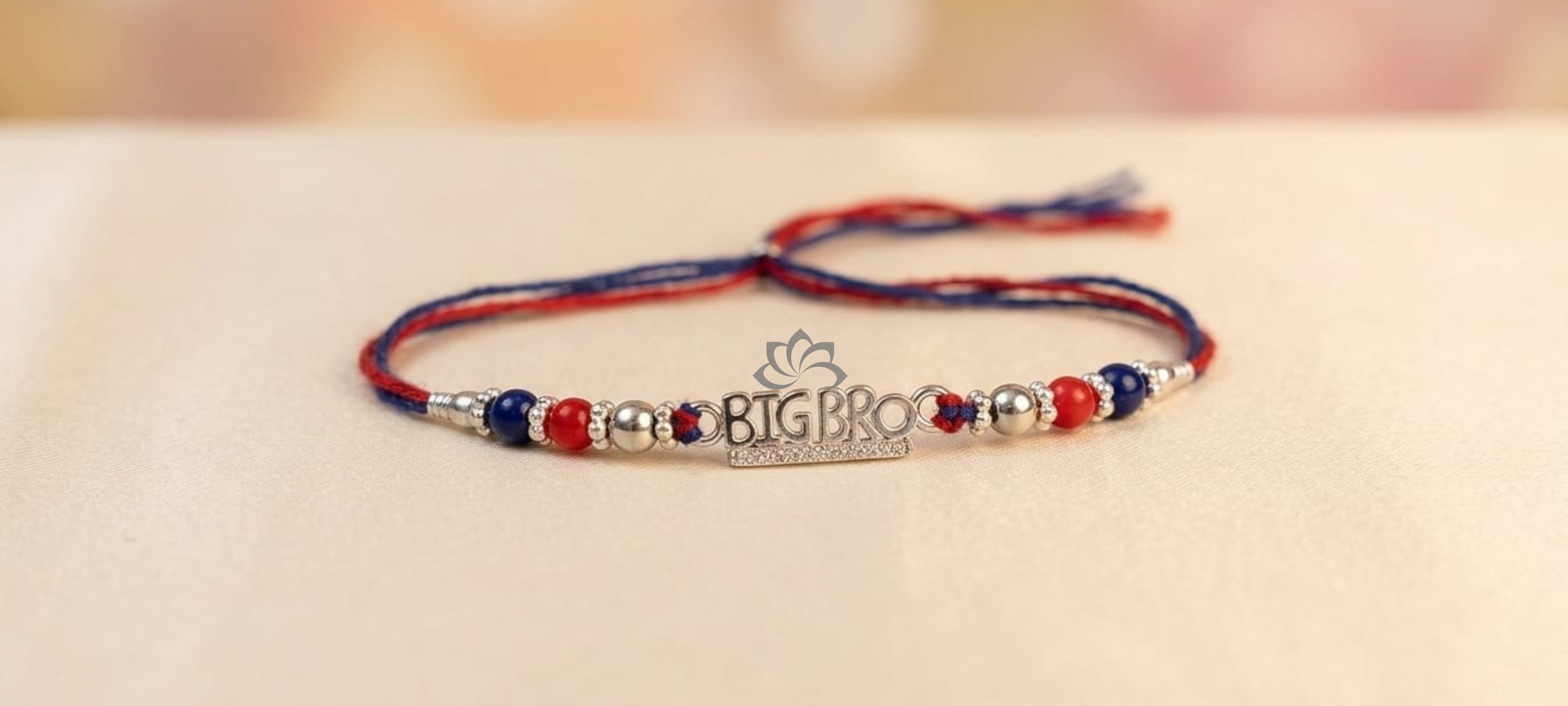 92.5 Sterling Silver BIG BRO RAKHI Collection- Pack of 4