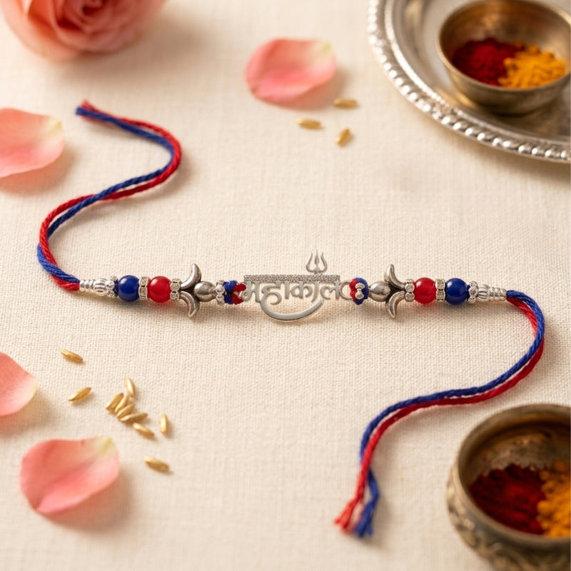 92.5 Sterling Silver MAHAKAL Rakhi Collection- Pack of 4