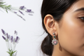 9.25 Sterling Silver Floral labret Earring – Stylish, Delicate
