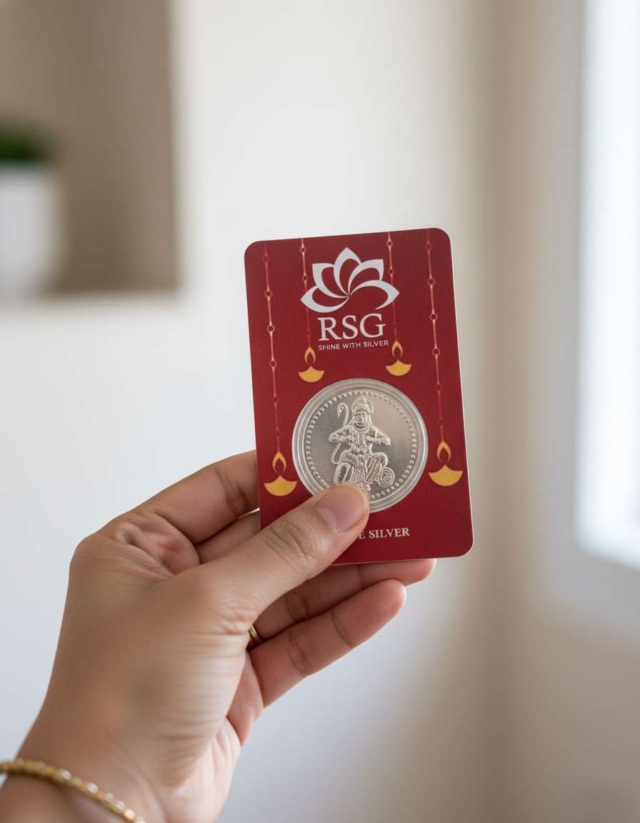999 Silver Gift Coin Card - 1 gram