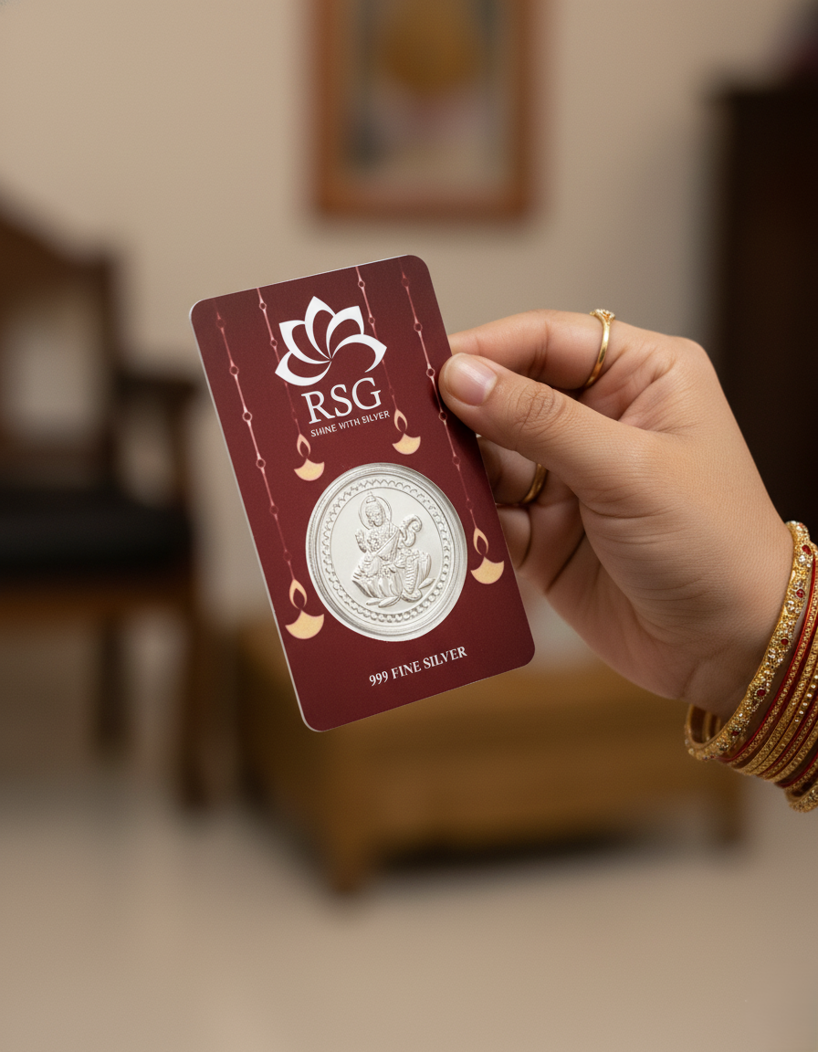 999 Silver Gift Coin Card - 1 gram