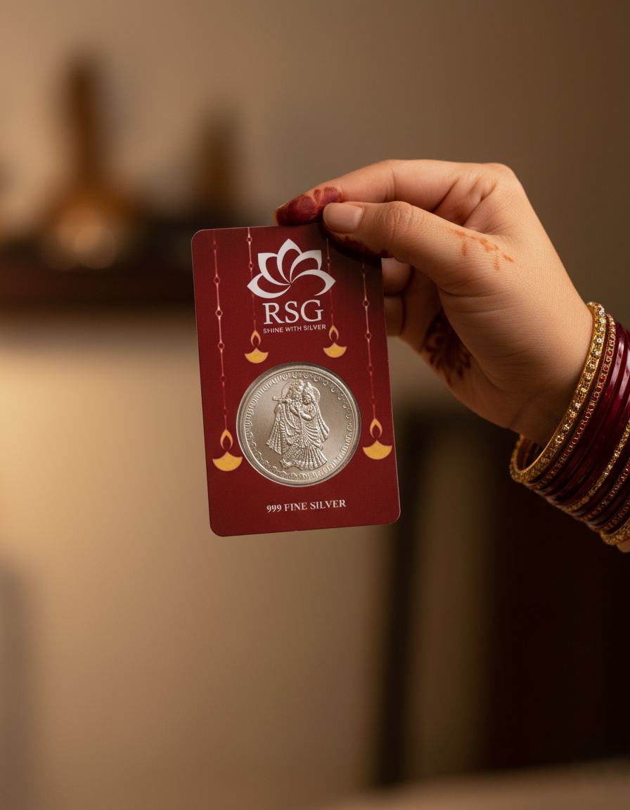 999 Silver Gift Coin Card - 1 gram