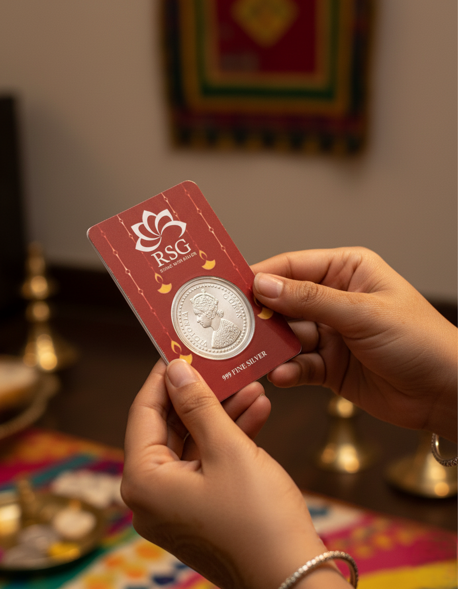 999 Silver Gift Coin Card - 1 gram