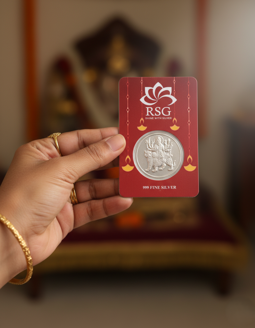 999 Silver Gift Coin Card - 1 gram