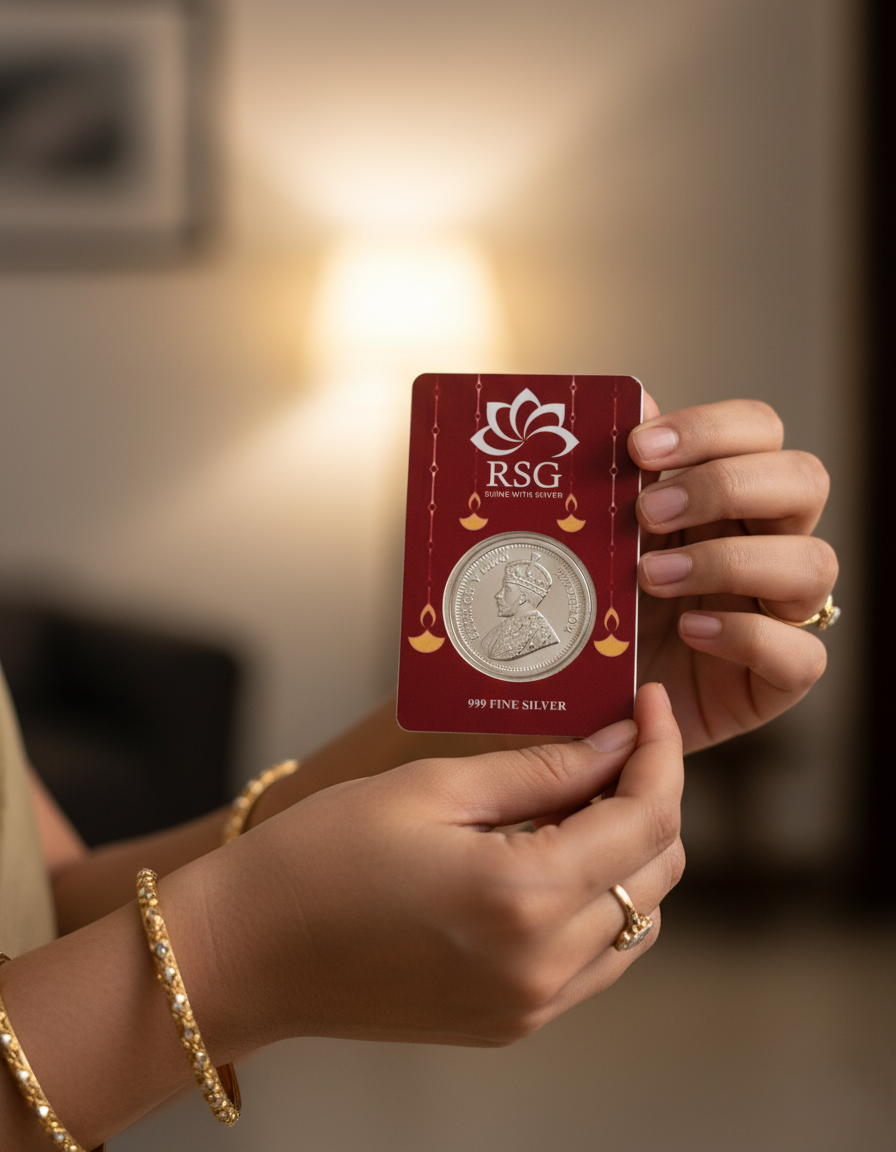 999 Silver Gift Coin Card - 1 gram