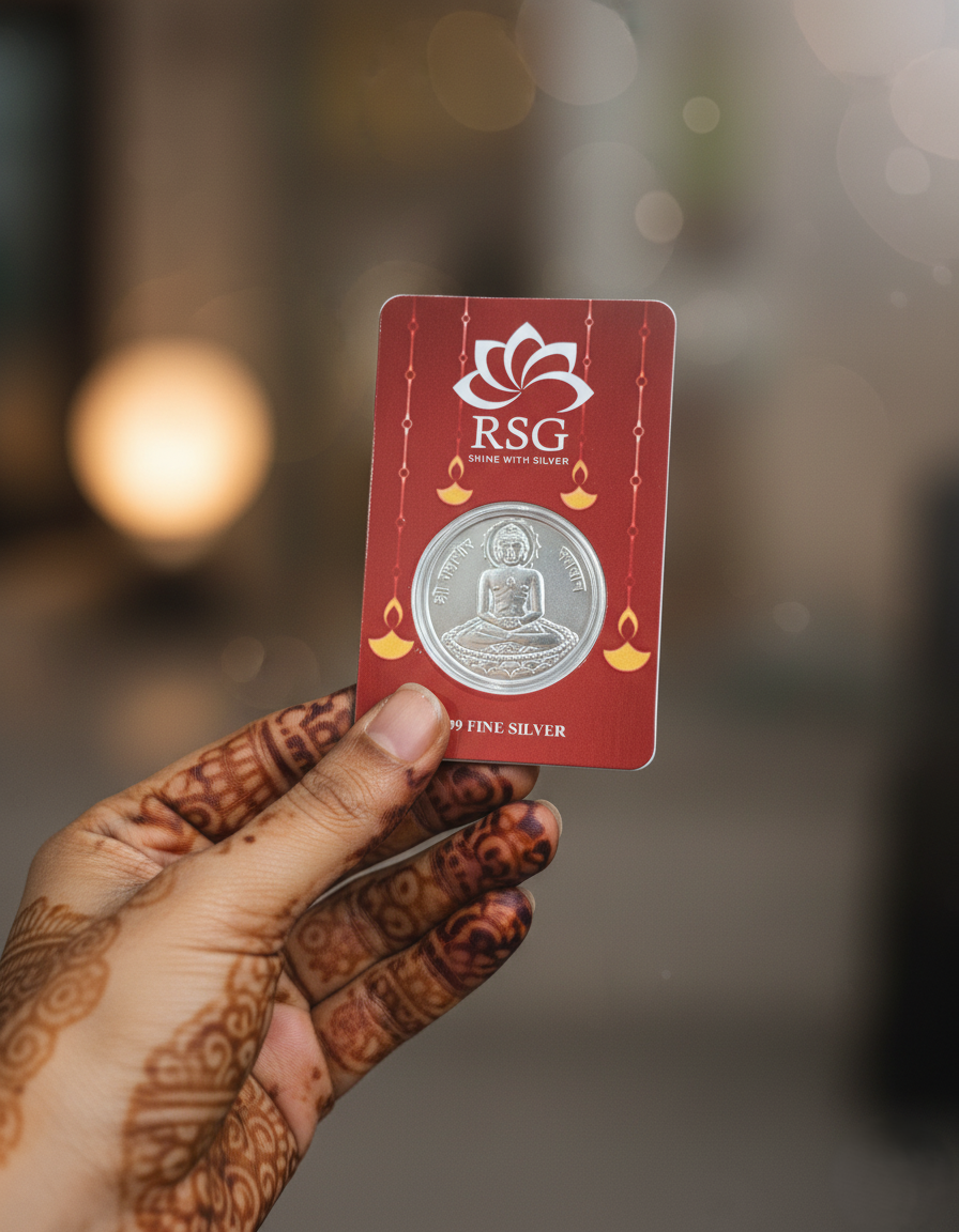 999 Silver Gift Coin Card - 1 gram