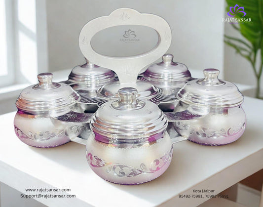 Silver Dry Fruit Box – Elegant Storage & Gifting Choice