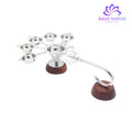 Pure Silver 5 Batti Aarti Diya | Traditional Pooja Aarti Lamp for Temple & Festivals