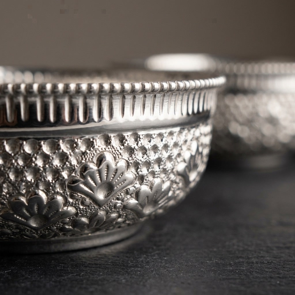 Silver Bowl - Nakshi