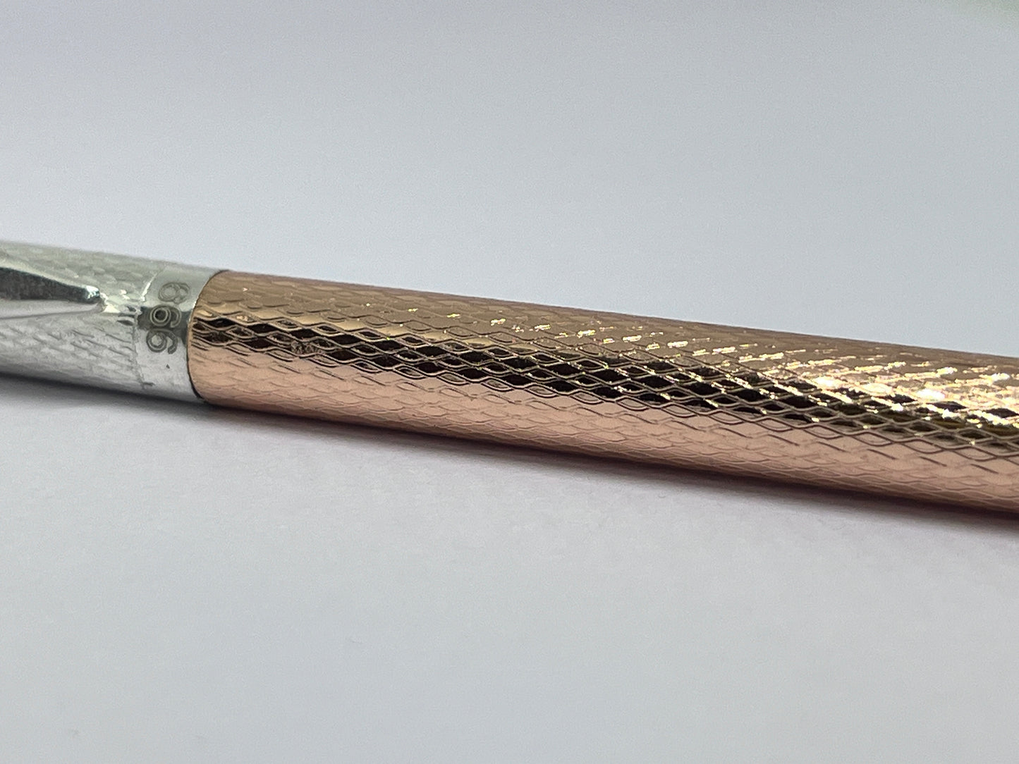 999 Pure Silver Pen - Dual tone Rose Gold
