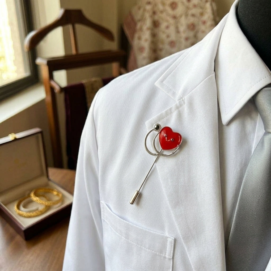 92.5 Sterling Silver Medicos Lapel Pin
