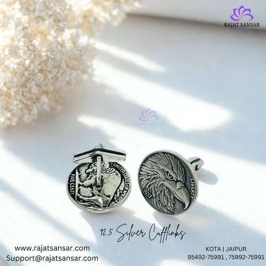 Eagle Crest 92.5 Sterling Silver Cufflinks