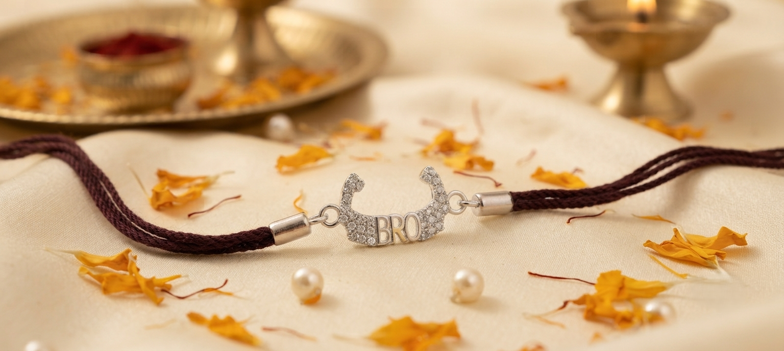 925 Sterling Silver Rakhi - Pack of 1