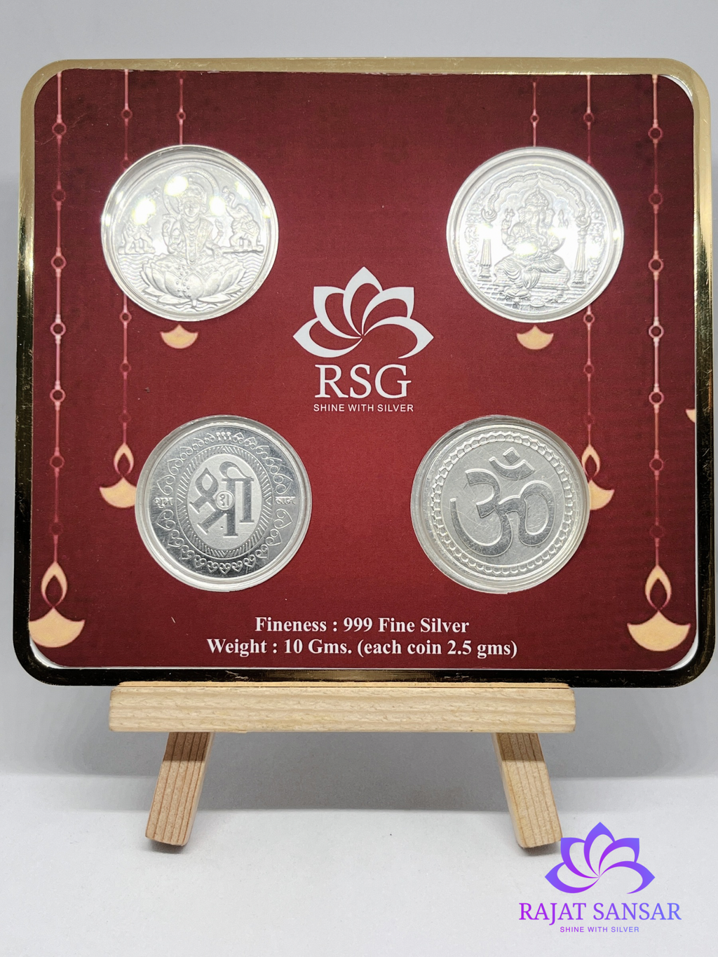 999 Silver Gift Coin Card -  10 gram