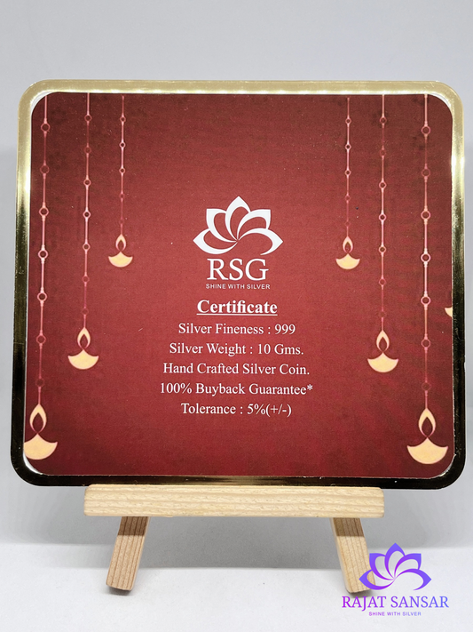 999 Silver Gift Coin Card -  10 gram