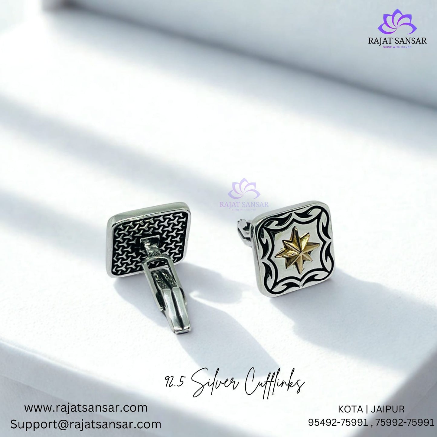 Guiding Star Luxe 92.5 Sterling Silver Cufflinks