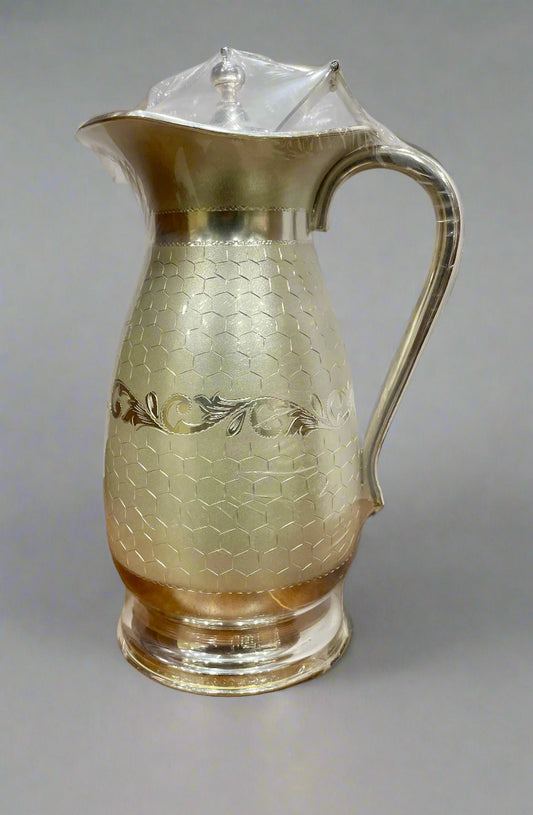 Silver Jug - Bel Patta & bangla jaal pattern