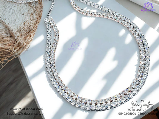 92.5 Italian Silver Tennis Bracelet