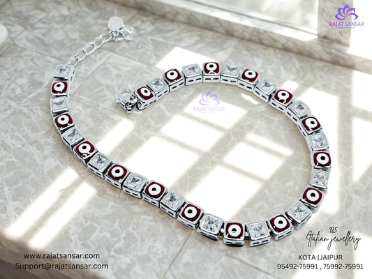 92.5 Italian Silver Evil Eye Bracelets
