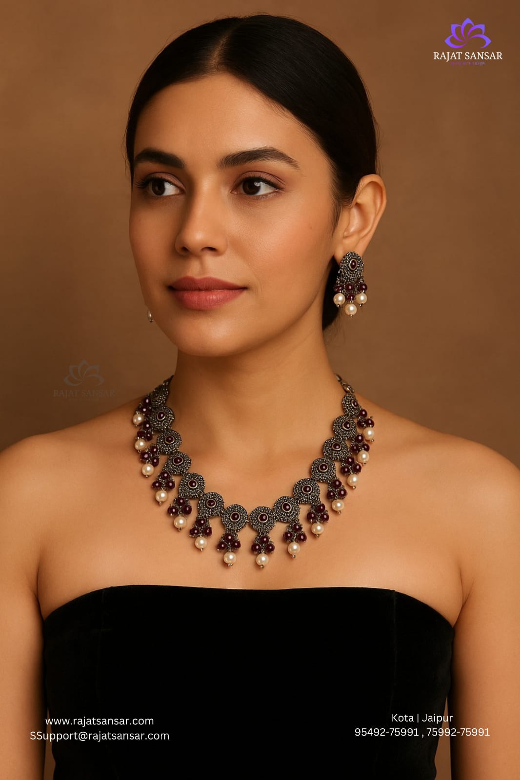 92.5 Silver Temple Jewellery