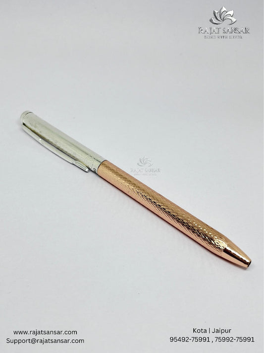 999 Pure Silver Pen - Dual tone Rose Gold