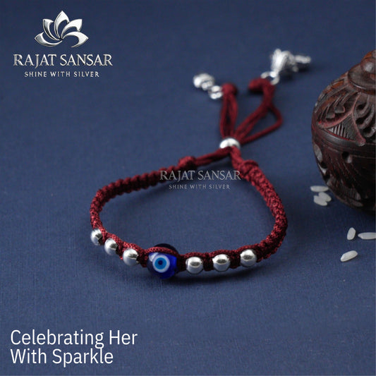 Silver Lumba Rakhi