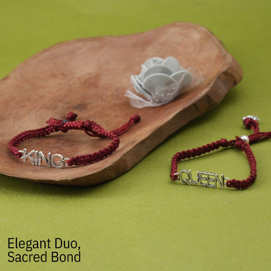 Silver Rakhi for Bhai-Bhabhi