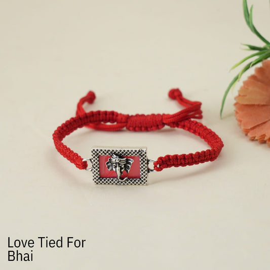 Silver Rakhi- Strength Wrapped in Thread