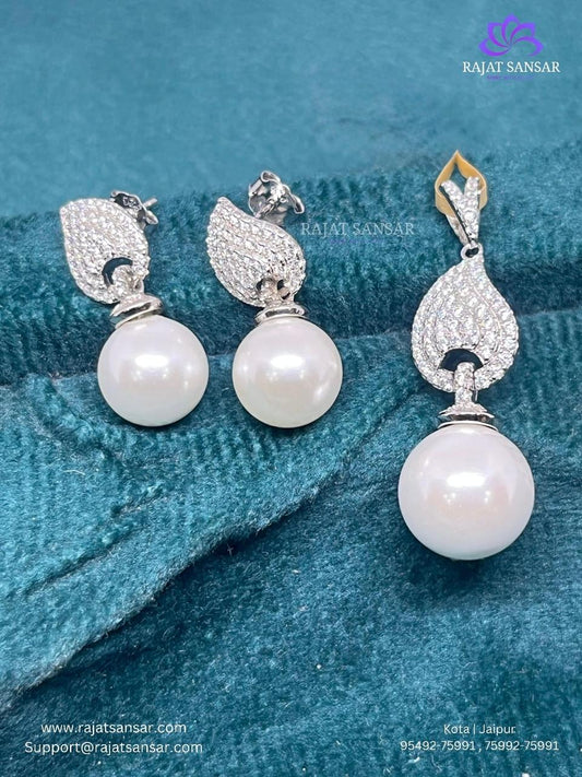 92.5 Sterling Silver Pendant Earring